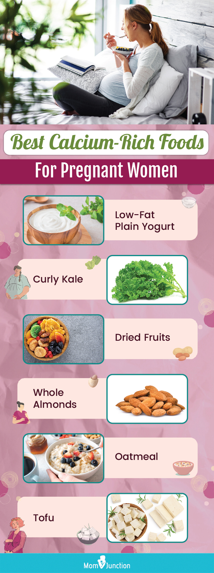 healthy calcium rich foods for moms (infographic)