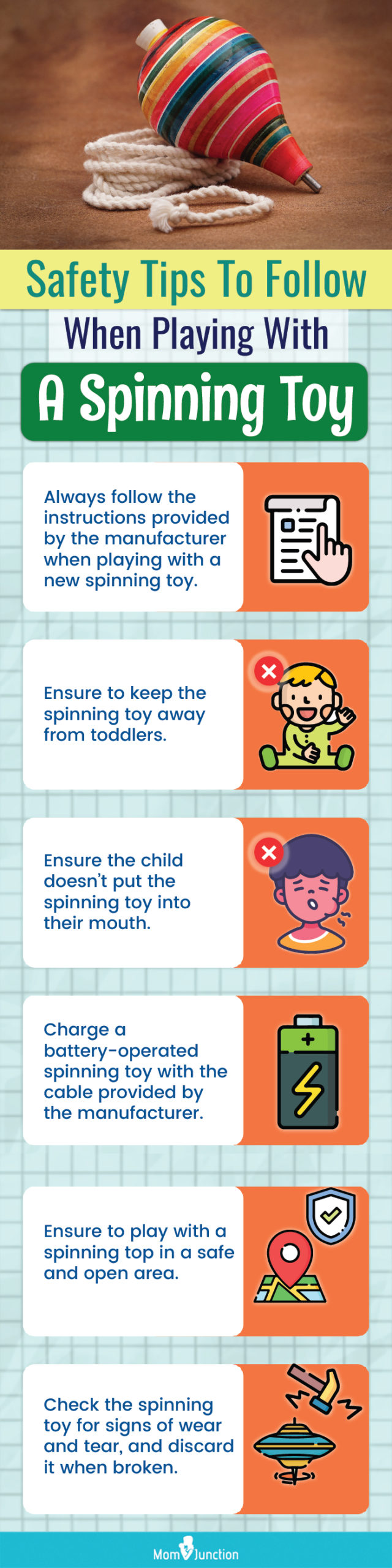 Safety Tips To Follow When Playing With A Spinning Toy (infographic)