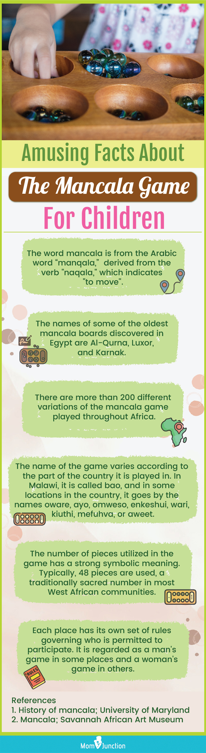 facts about the mancala game (infographic)