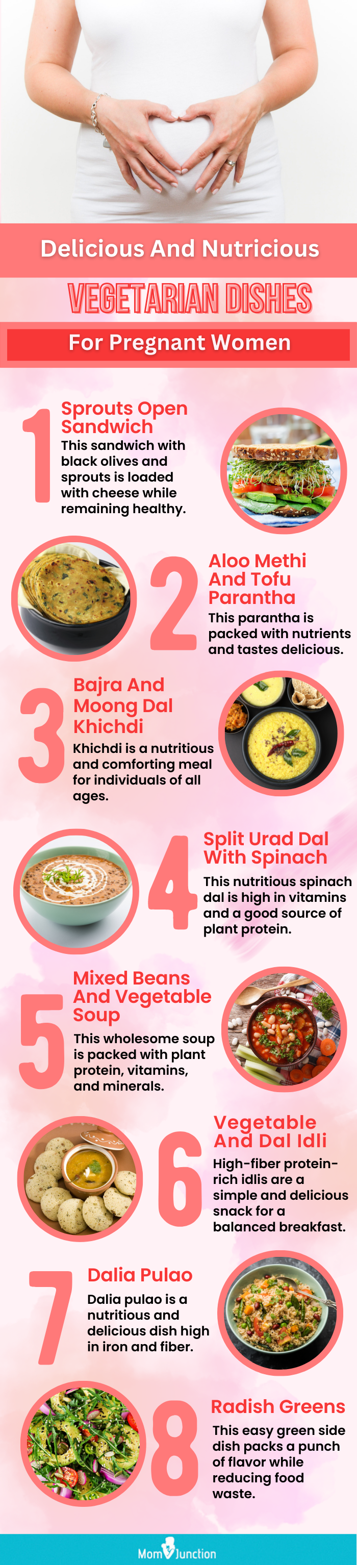 vegetarian dishes to include in your pregnancy diet (infographic)