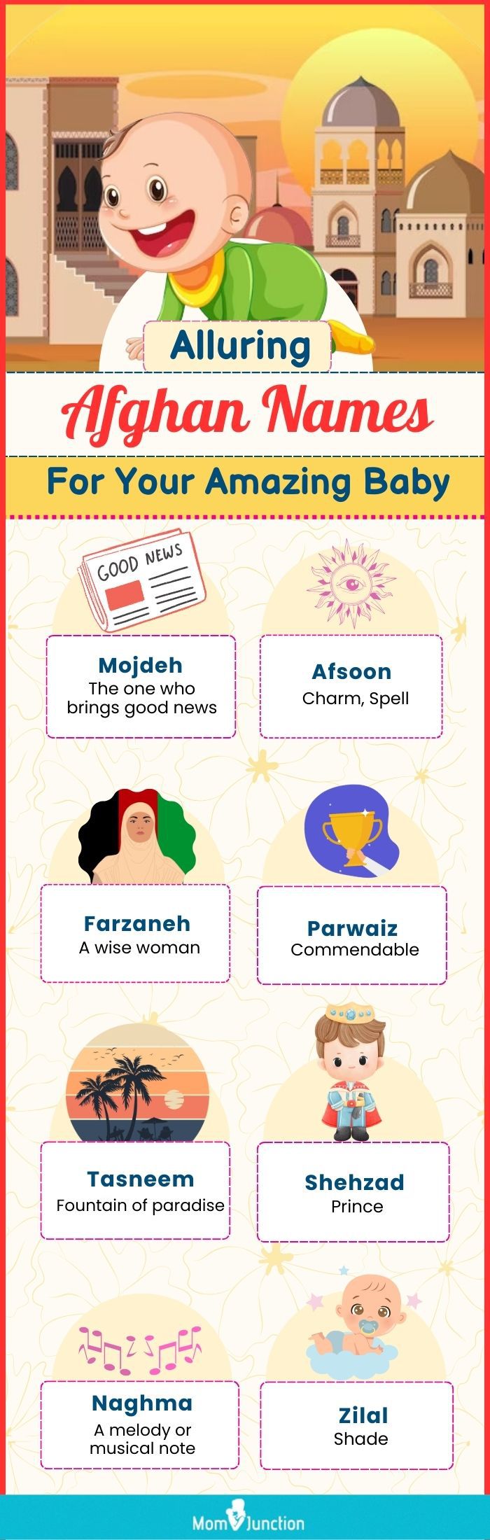 alluring afghan names for your amazing baby (infographic)