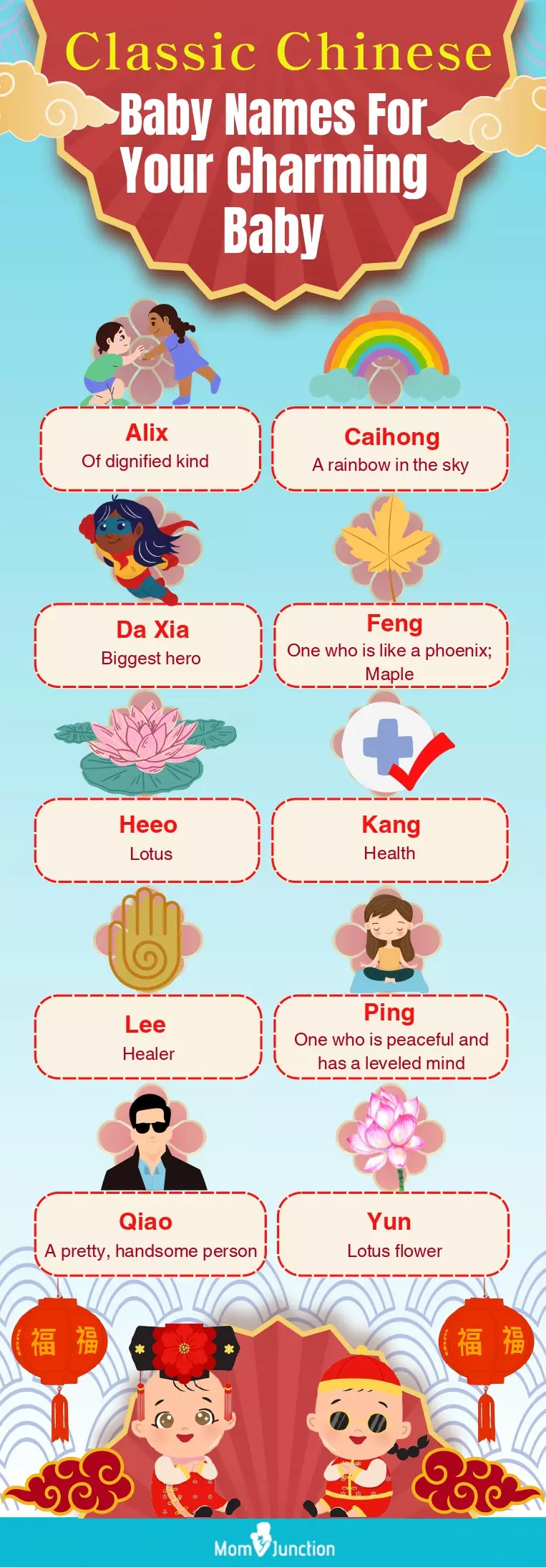 classic chinese baby names for your charming baby (infographic)