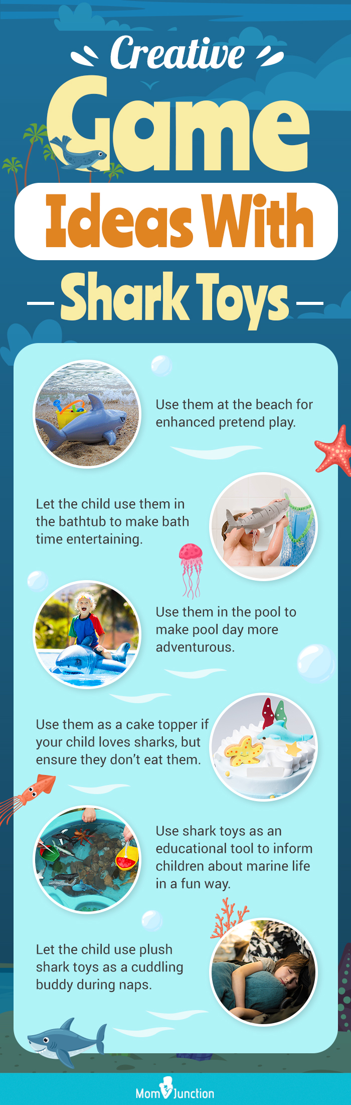 Creative Game Ideas With Shark Toys (infographic)