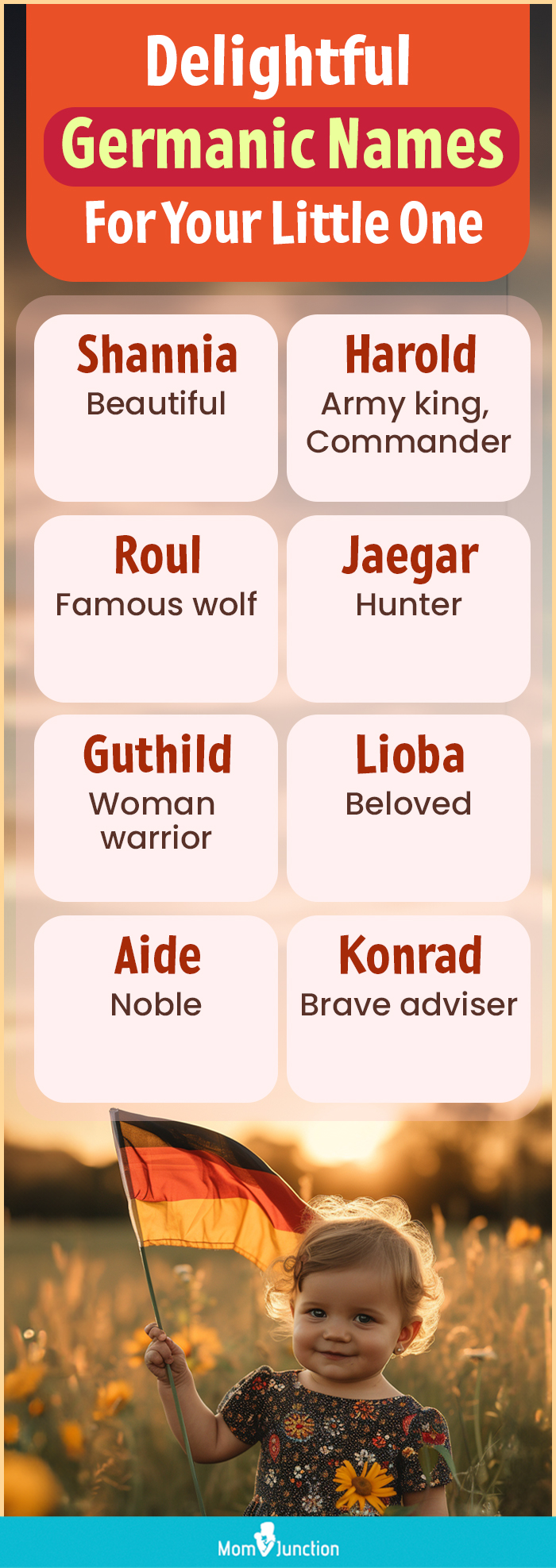 Delightful Germanic Names For Your Little One (infographic)