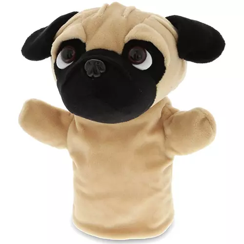 DolliBu Pug Dog Plush Hand Puppet