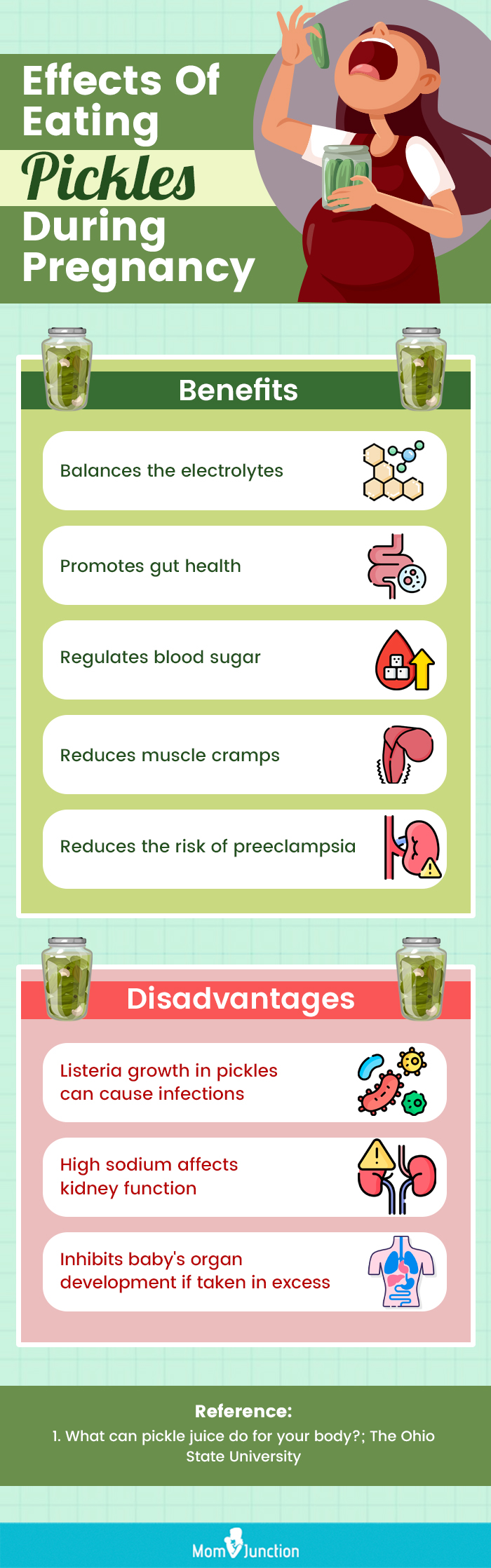 effects of eating pickles during pregnancy (infographic)