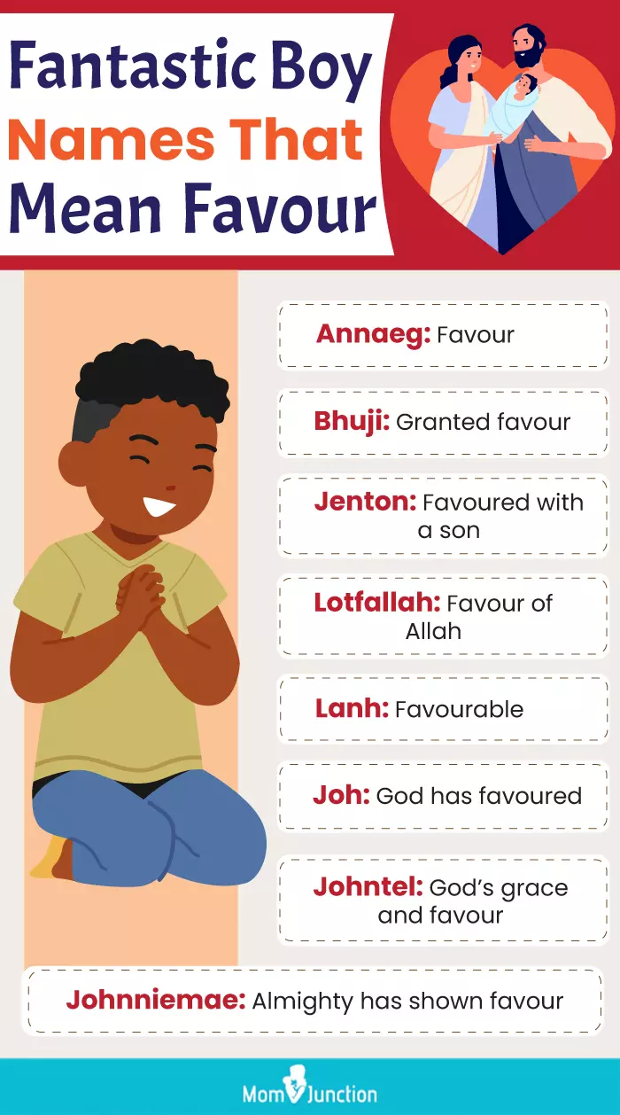 fantastic boy names that mean favour (infographic)