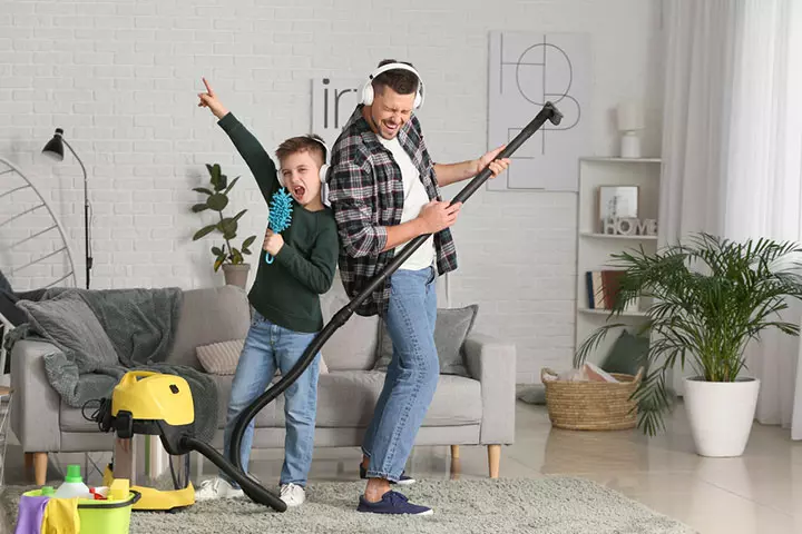 Fathers Teach Their Little One’s About The Life Skills