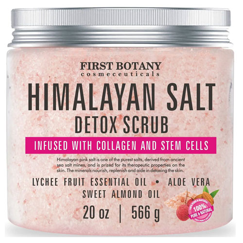 First Botany Himalayan Salt Body Scrub With Collagen And Stem Cells