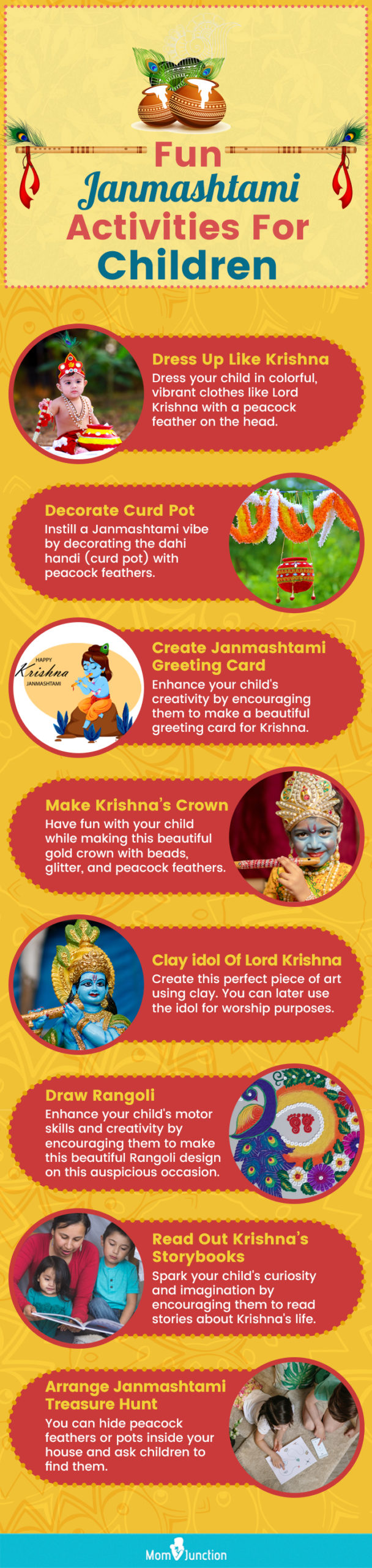 fun janmashtami activities for children (infographic)