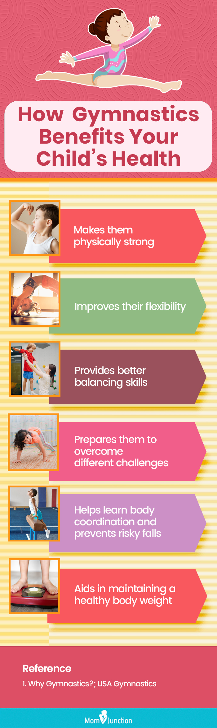 how gymnastics benefits your child’s health (infographic)