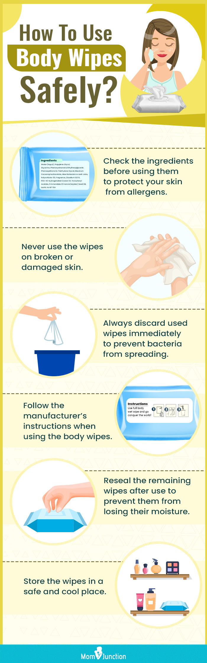 How To Use Body Wipes Safely (infographic)