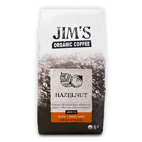 Jim’s Organic Coffee – Hazelnut