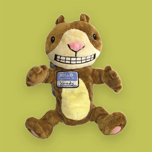 MerryMakers Scaredy Squirrel Plush Hand Puppet