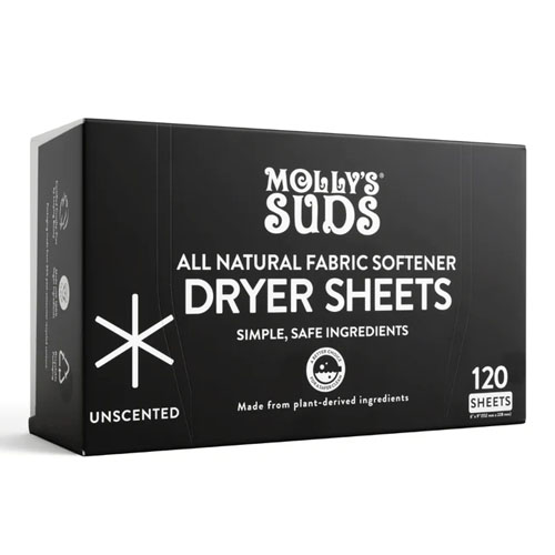 Molly Suds All Natural Fabric Softener Dryer Sheets