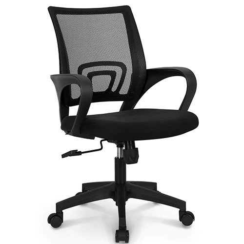 Giantex High Back Mesh Office Chair with Heating Headrest and Lumbar  Support Armrest, Ergonomic Computer Desk Chair, Executive Task Chair,  Swivel Home