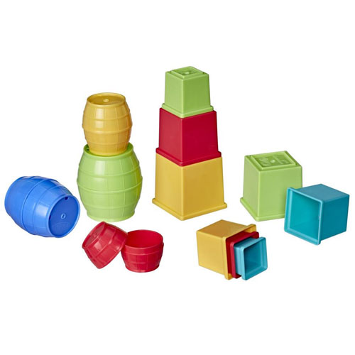 Playskool Stack And Nest Barrels and Blocks Toy