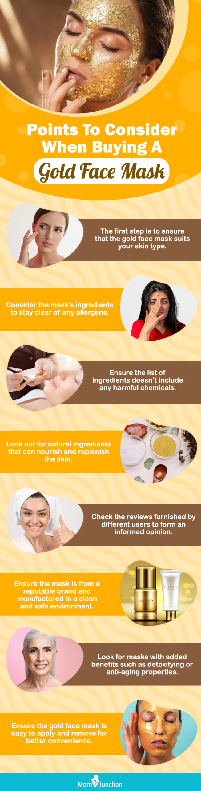 Points To Consider When Buying A Gold Face Mask (infographic)