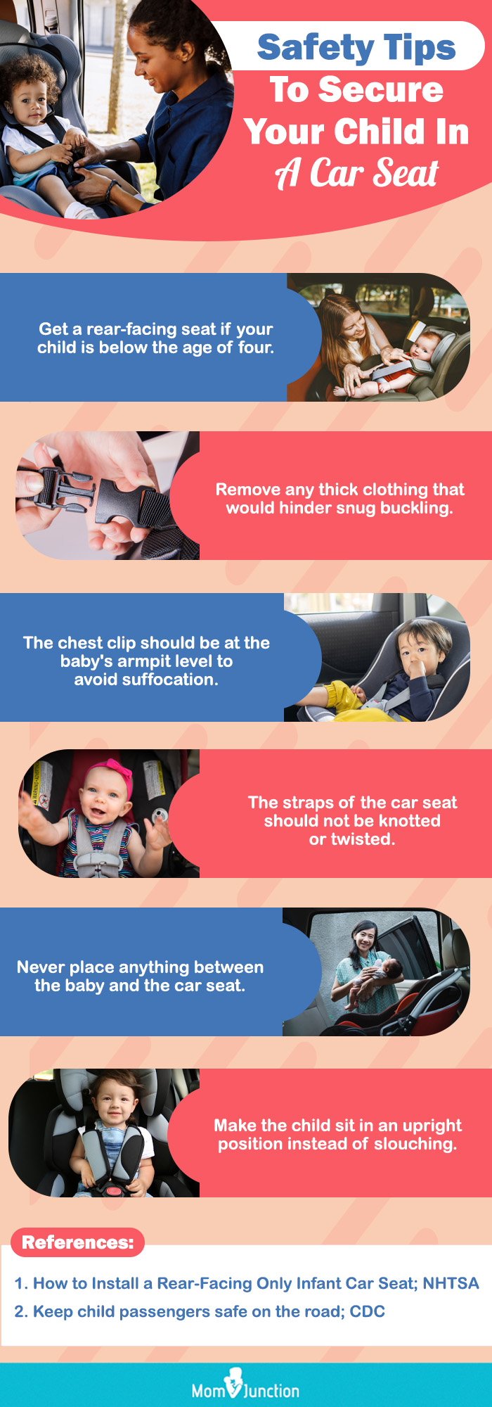 Safety Tips To Secure Your Child In A Car Seat (infographic)