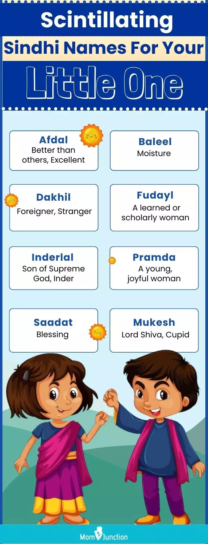 scintillating sindhi names for your little one (infographic)