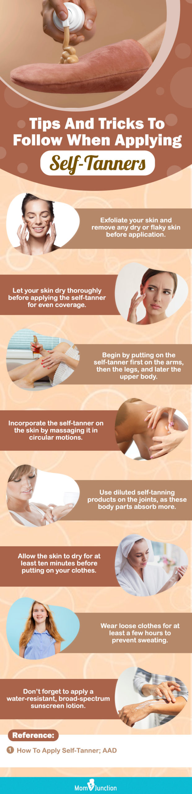 Tips And Tricks To Follow When Applying Self-Tanners (infographic)