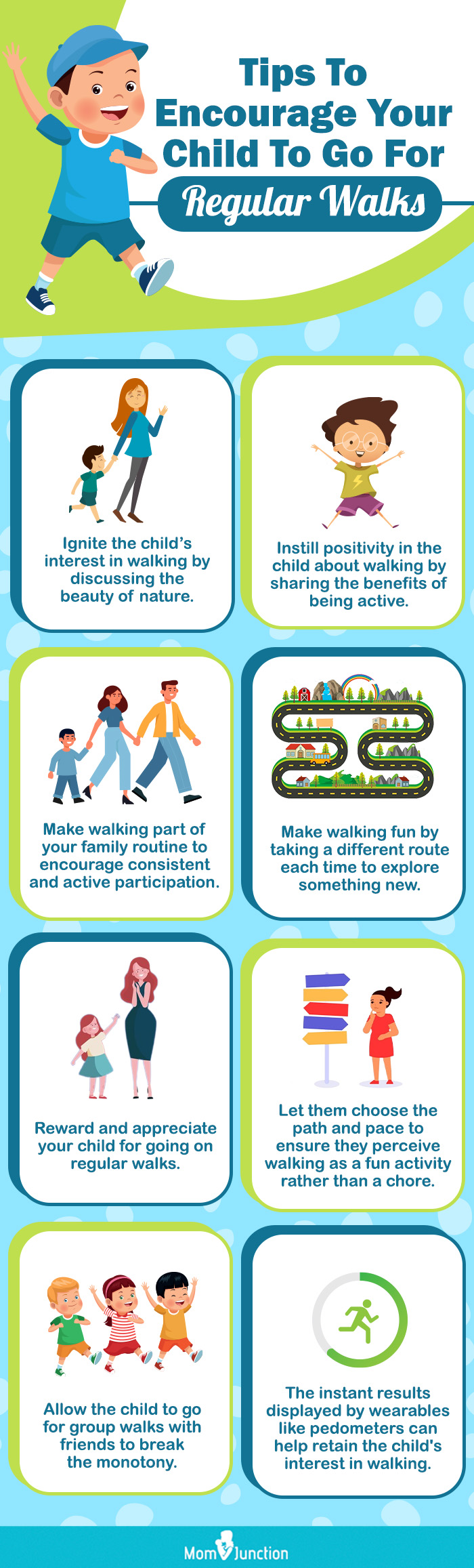 Tips To Encourage Your Child To Go For Regular Walks (infographic)