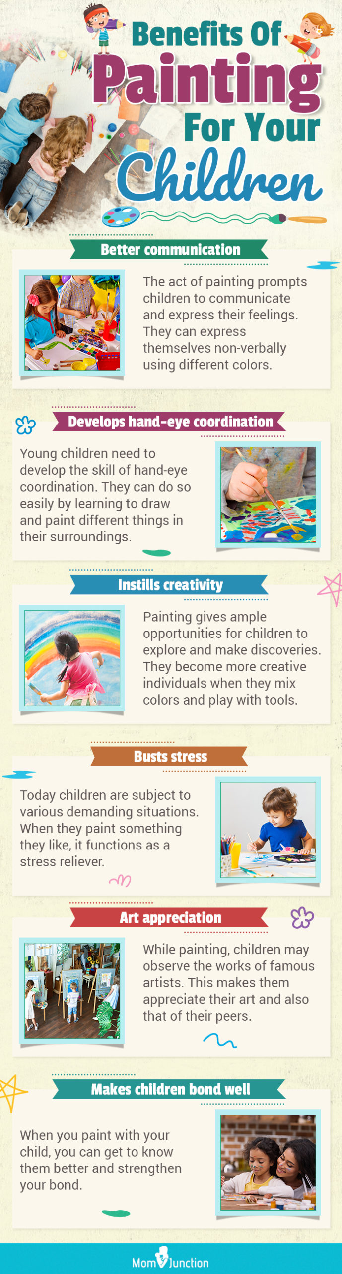 benefits of painting for your children (infographic)