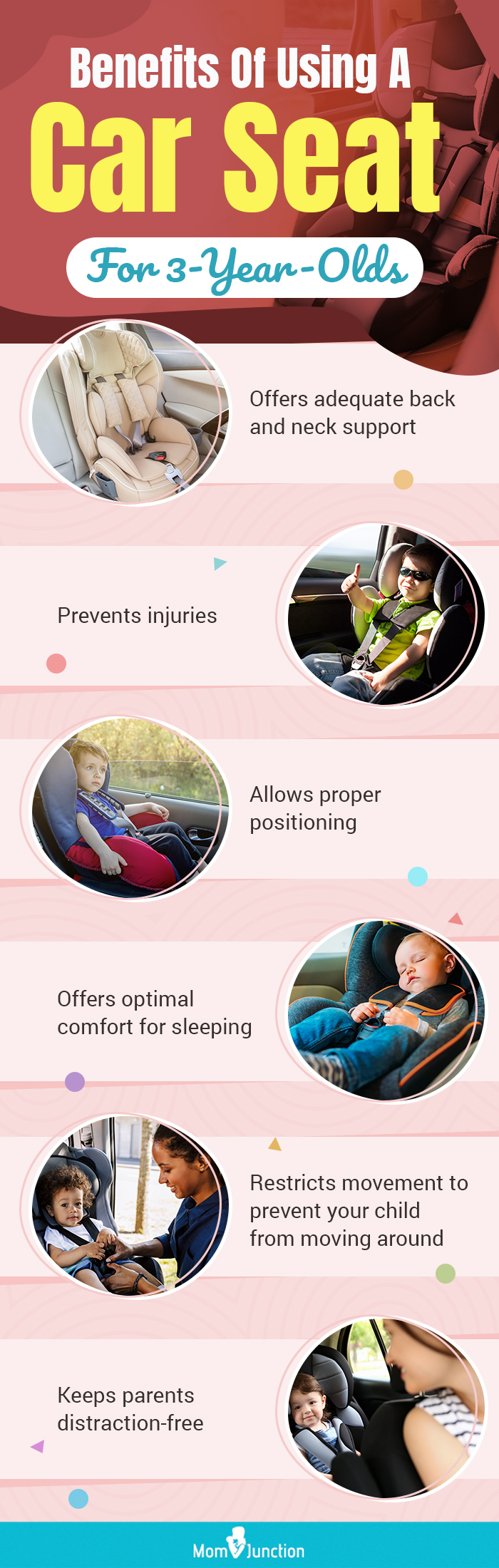 Benefits Of Using A Car Seat For 3 Year Olds (infographic)