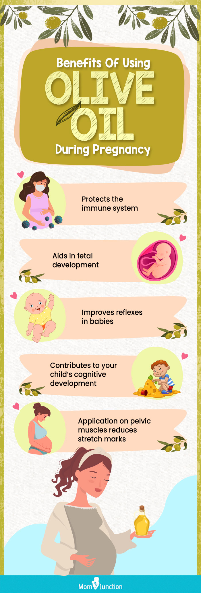 benefits of using olive oil during pregnancy (infographic)