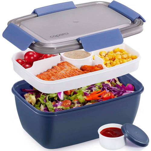 Caperci Large Salad Container Bowl