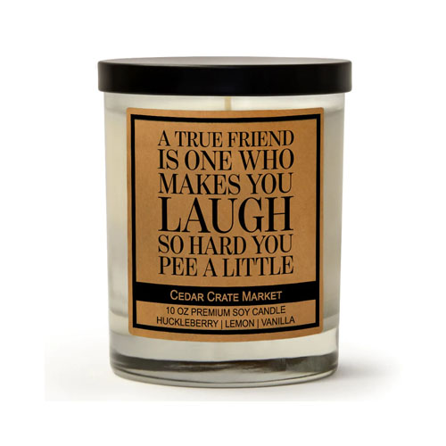 Cedar Crate Market Candles With Funny Sayings