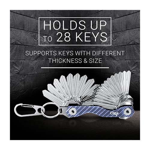 Clips Smart Compact Key Organiser Keychain