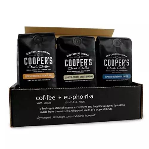 Cooper's Cask Coffee Espresso Coffee Box Set