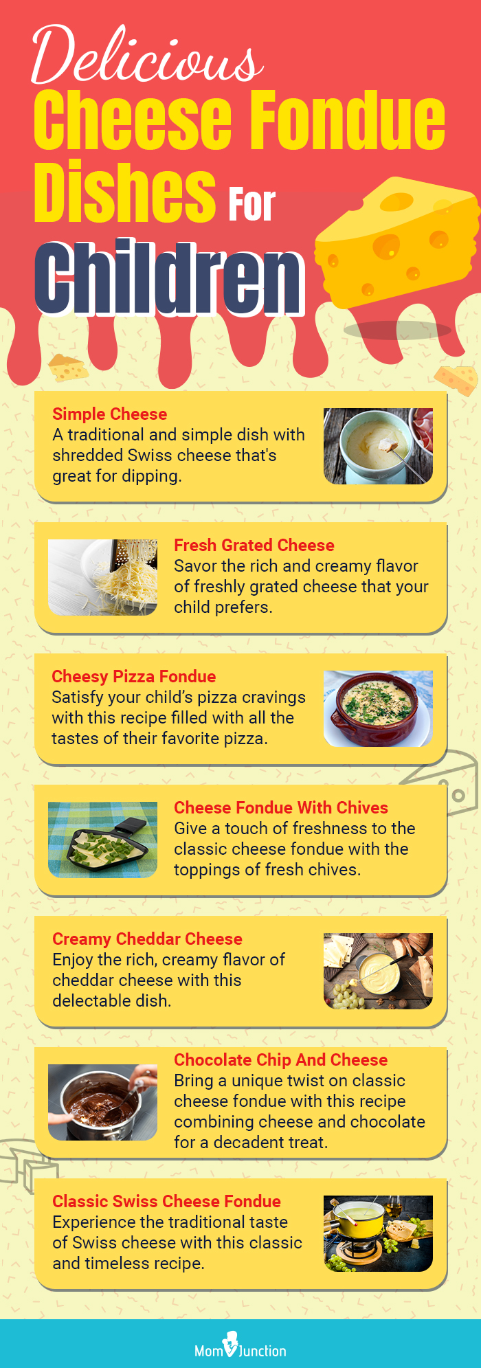 delicious cheese fondue dishes for children(infographic)