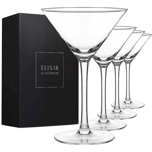 Elixir Glassware Martini Glasses Set Of 4