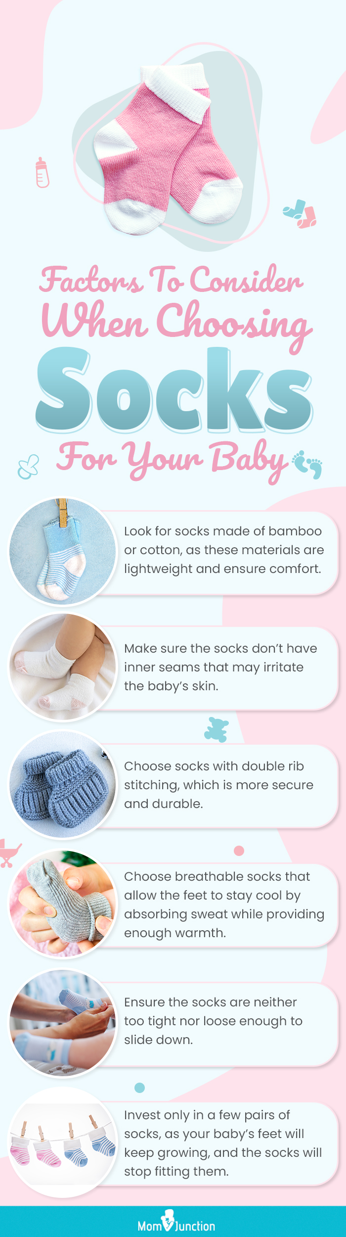 Factors To Consider When Choosing Socks For Your Baby (infographic)