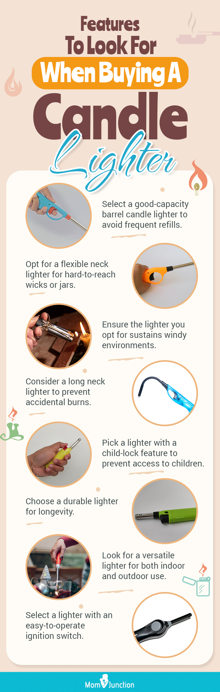 Features-To-Look-For-When-Buying-A-Candle-Lighter (infographic)