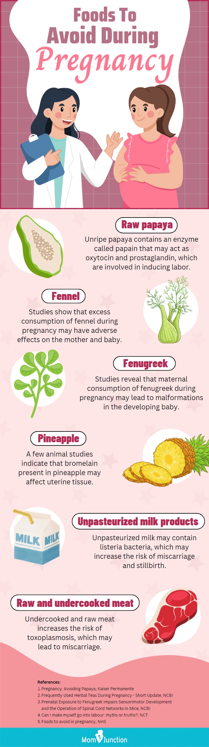 foods to avoid during pregnancy (infographic)