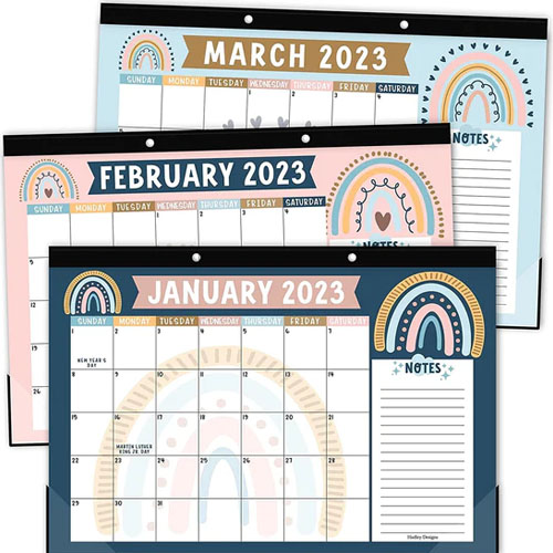 Hadley Designs Boho Large Desk Calendar