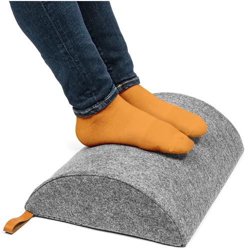 StepLively Foot Rest for Under Desk at Work, Comfortable Foot Stool with 2  Adjustable Heights, Footrest with Washable Cover, for Back & Hip Pain