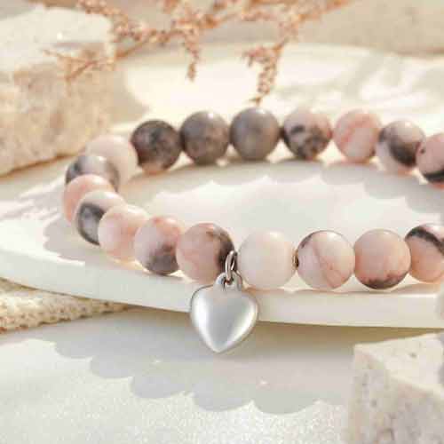 Hgdeer Natural Stone SweetHeart Bracelet