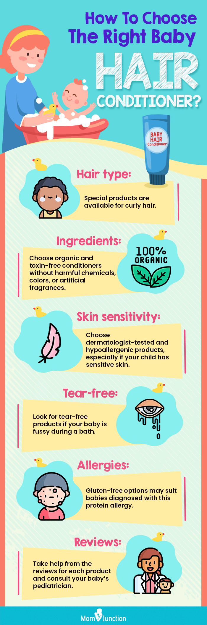 How To Choose The Right Baby Hair Conditioner (infographic)