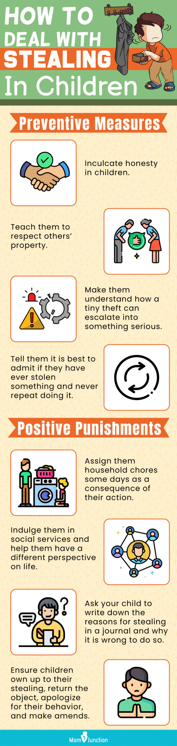 how to deal with stealing in children (infographic)
