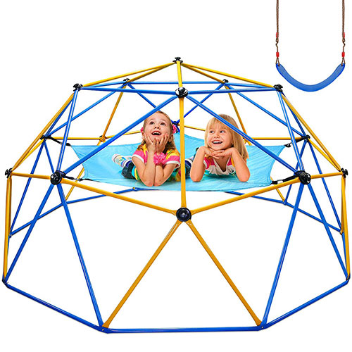 Jugader Upgraded Climbing Dome With Canopy And Swing