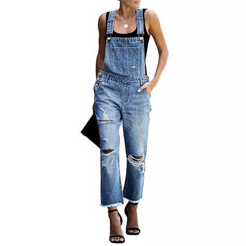 Luvamia Women's Casual Stretch Overalls