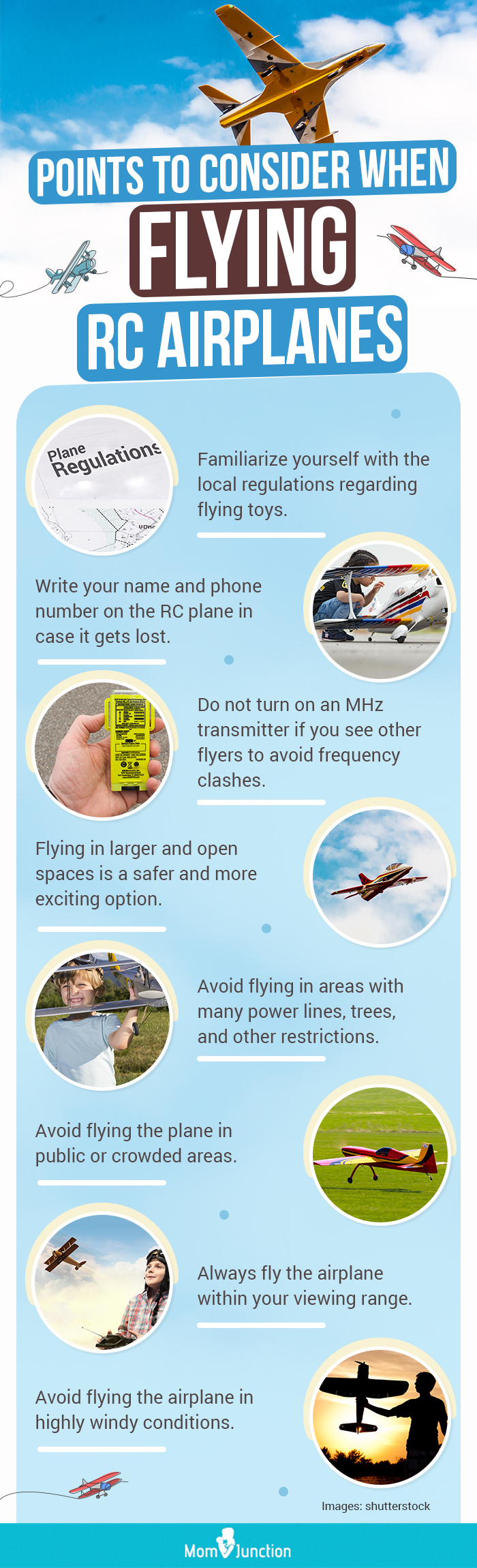 Points To Consider When Flying RC Airplanes (infographic)