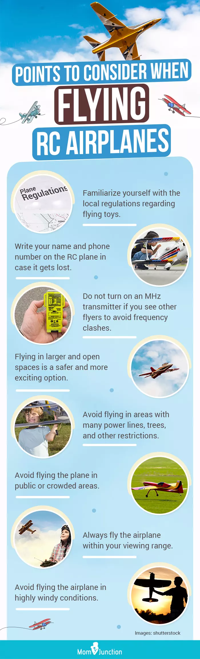 Points To Consider When Flying RC Airplanes (infographic)