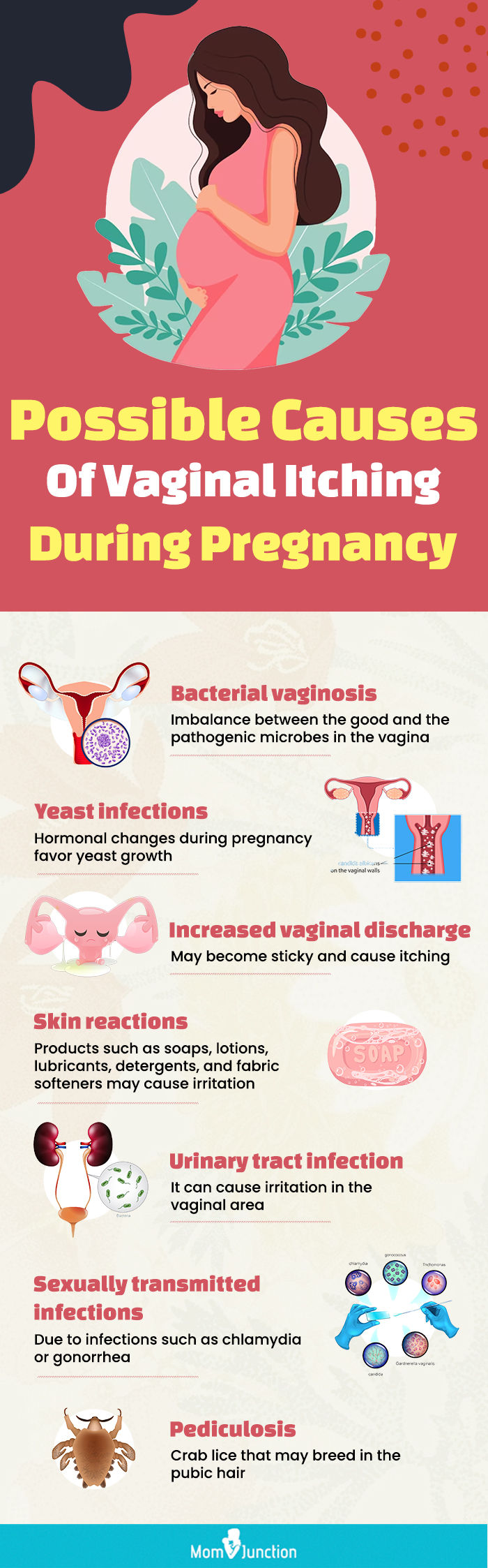 possible causes of vaginal itching during pregnancy (infographic)
