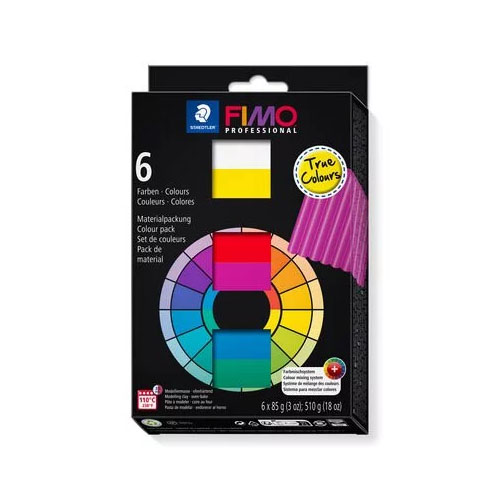 FIMO Polymer Clay Modelling Clay Soft Black 3 Pack Arts and Crafts