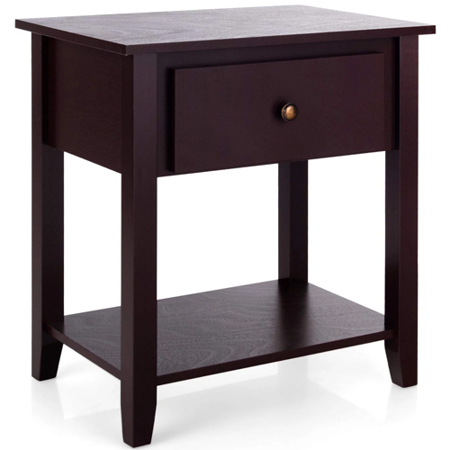 Tangkula End Table With Drawer